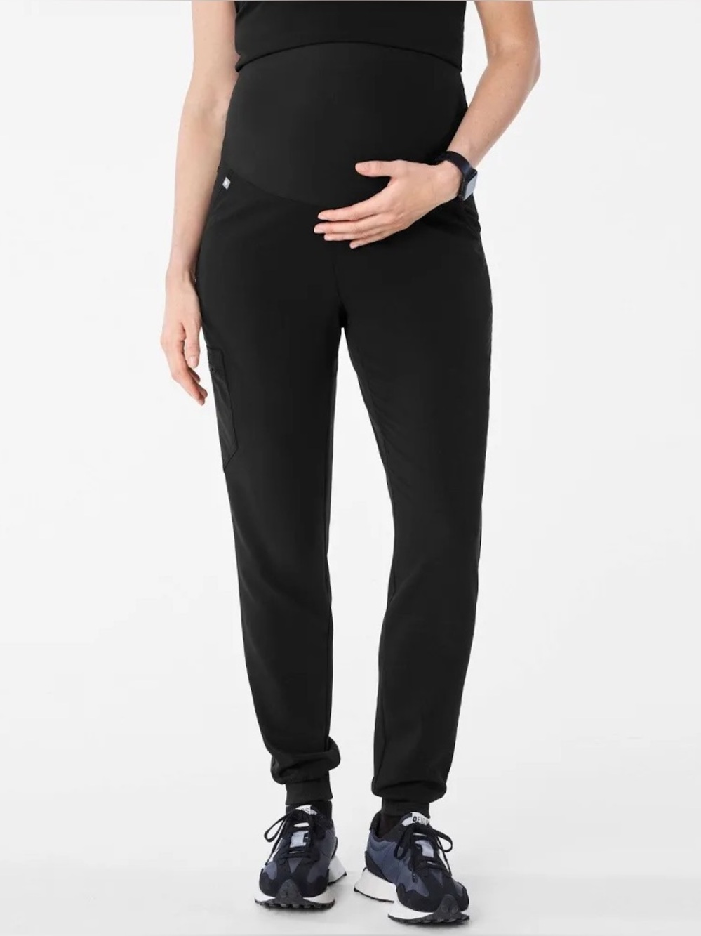 Figs maternity scrubs, technical collection, black size XXL